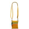 Malá Italská kožená kabelka Luna Gialla
