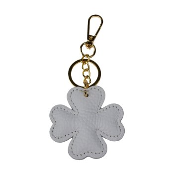 22418 klucenka quadrifoglia bianca