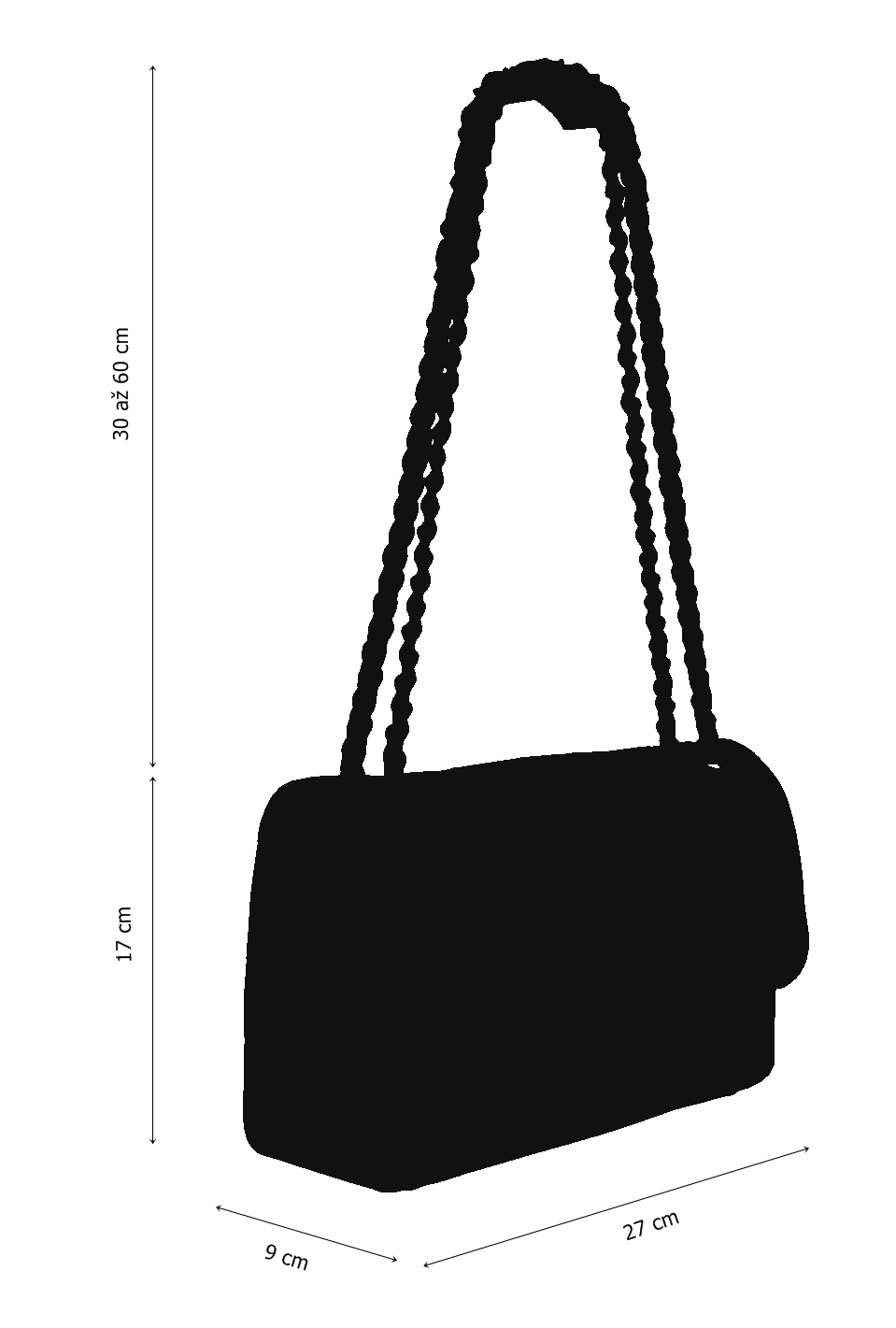 NovaKabelka.sk Eliana Blu.
Dĺžka retiazky cez rameno je 120 cm.
Ďalšie farebné varianty kabelky nájdete tu.