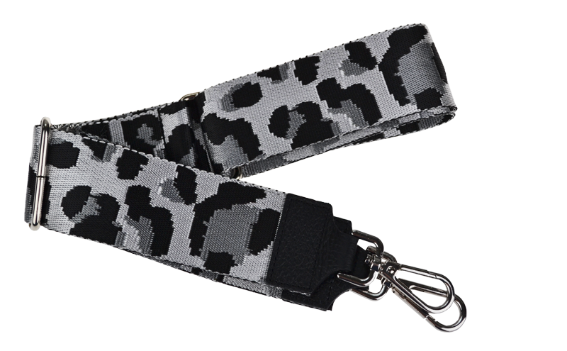 Látkový prídavný popruh leopardo bianco nero