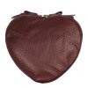 Kožená kabelka v tvare srdca Cuore Viola