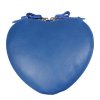 Kožená kabelka v tvare srdca Cuore Blu