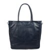 Pekná kožená kabelka Fausta Blu Scura