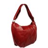Červená kožená kabelka Gondola Rossa Scura