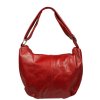 Červená kožená kabelka Gondola Rossa Scura