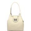 Talianská kožená kabelka Angela Beige Chiaro