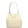 Talianská kožená kabelka Angela Beige Chiaro