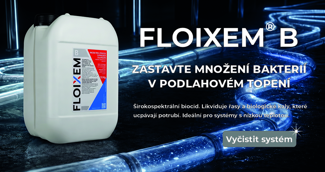 FLOIXEM® B širokospektrální biocid pro podlahové vytápění a chladicí okruhy