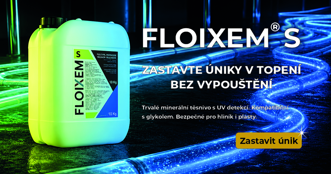 Floixem S - těsnící přípravek pro úniky ze systému