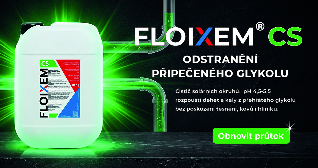 FLOIXEM® CS čistící prostředek pro vodní a glykolové okruhy přehřátých teplonosných systémů