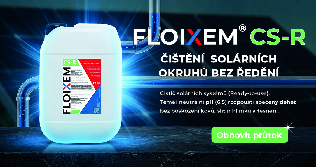 FLOIXEM® CS-R čistící prostředek pro vodní a glykolové okruhy přehřátých teplonosných systémů (Ready-to-use)