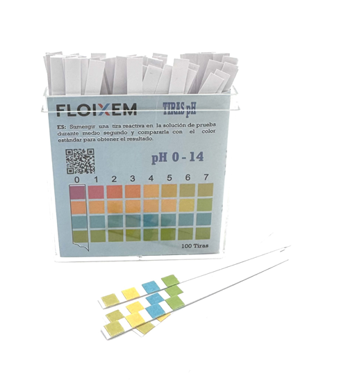 FLOIXEM® pH Strips plastové testovací proužky pro přesné měření pH v solárních a topných systémech