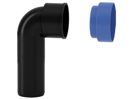 HTSW sifonové koleno s krytkou