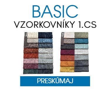 BASIC vzorkovníky – 1. cenová skupina poťahových látok