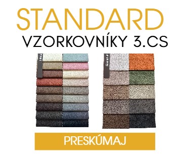 STANDARD vzorkovníky – 3. cenová skupina poťahových látok