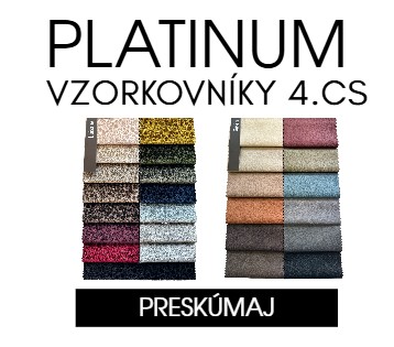 PLATINUM vzorkovníky – 4. cenová skupina poťahových látok
