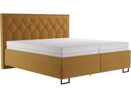 Posteľ TOKIO, Látka: Riviera 41, Blanář (Šírka postele 160x200cm, Typ matraca Bez matraca)