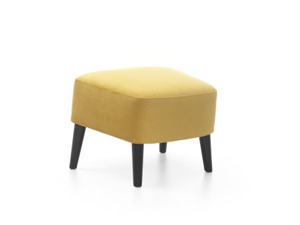 Taburet NAOMI yellow (Poťahová látka akciová)