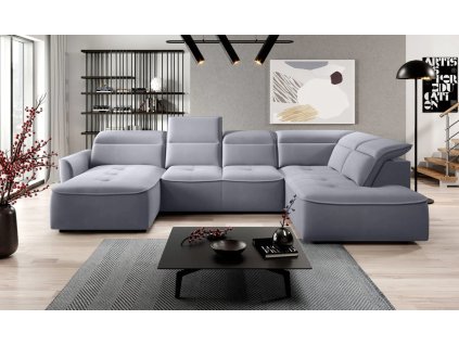 Sedačka HARMONY XL v priestrannom interiéri obývačky, celkový pohľad spredu