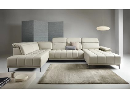 Kožená sedačka ORCO XL v modernom interiéri, účkové prevedenie