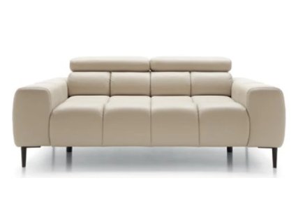 Kožená sedacia súprava COTTA sofa 2 pevná, celočalúnená kožená pohovka s polohovateľnými opierkami hlavy