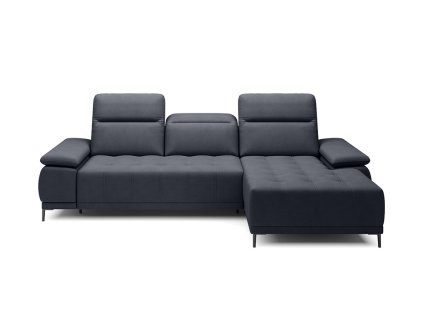 Kožená rohová sedačka ORCO Mini, pohľad spredu, tvar L