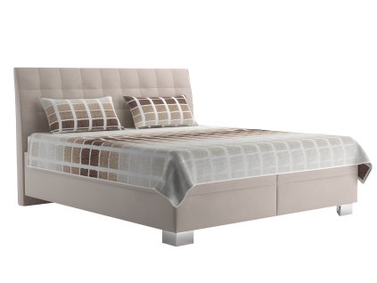 Posteľ EXCLUSIVE, Tiffany 2 beige - Blanář (Šírka postele 160x200cm, Typ matraca Bez matraca)
