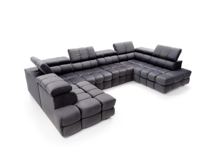 Sedacia súprava DRACO V TVARE U V5 (Poťahová látka akciová)