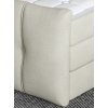 Čalúnená boxspring posteľ - detail rohu - mäkké čalúnenie a tvarovanie