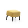 Taburet NAOMI yellow (Poťahová látka akciová)