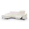 Sedacia súprava PALERMO malý roh white (Prevedenie (roh) Ľavé, Poťahová látka 1. cenová skupina standard)