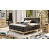 Boxspring posteľ NANCY - masívne drevo - v interiéri spálne - celkový pohľad