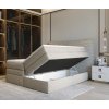 Úložný priestor postele - boxspring posteľ - otvorený kontajner na lôžkoviny
