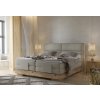 Boxspring posteľ RAVEN - masívne drevo - v modernom interiéri spálne - celkový pohľad