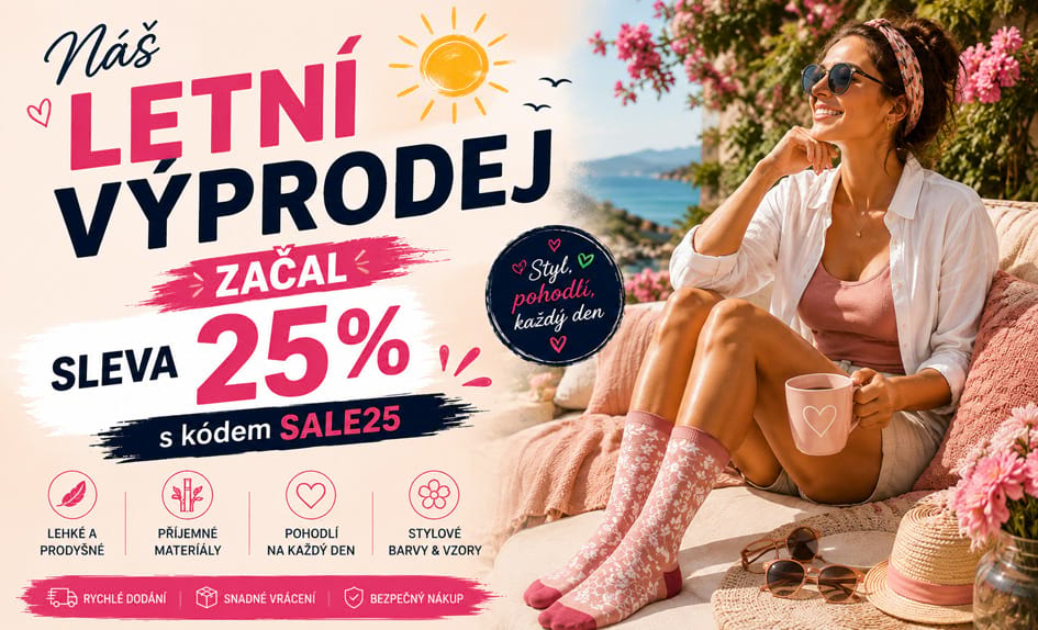 Letní výprodej dámských ponožek