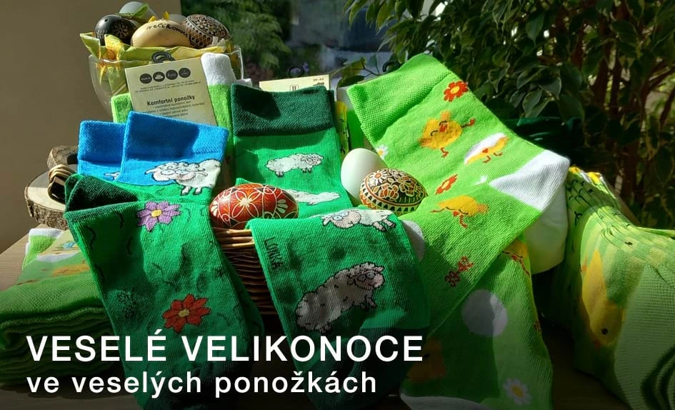 Veselé Velikonoční ponožky