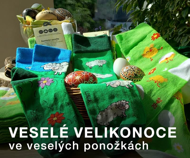 Veselé Velikonoční ponožky