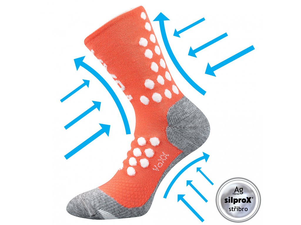 kompresní ponožky Finish lososová (Parametr-barva lososová, Velikost 39-42 (26-28))