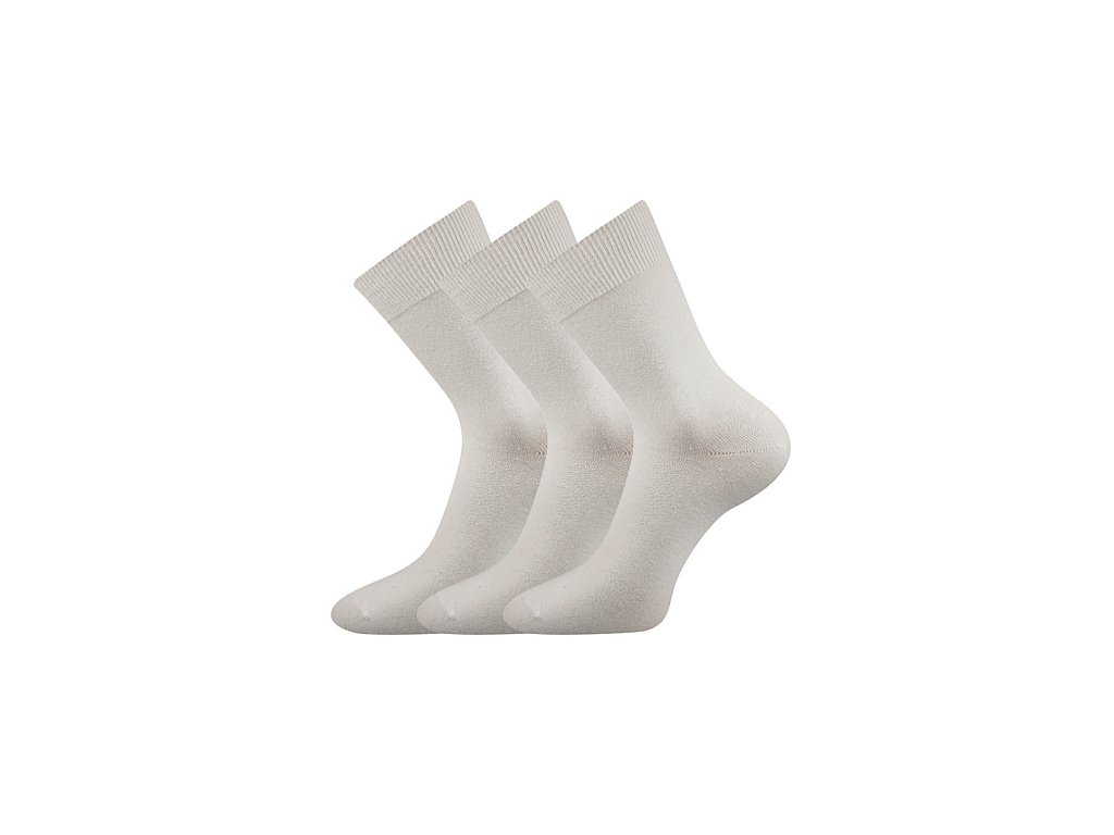 Ponožky Bára 100% bavlna bílé bílé