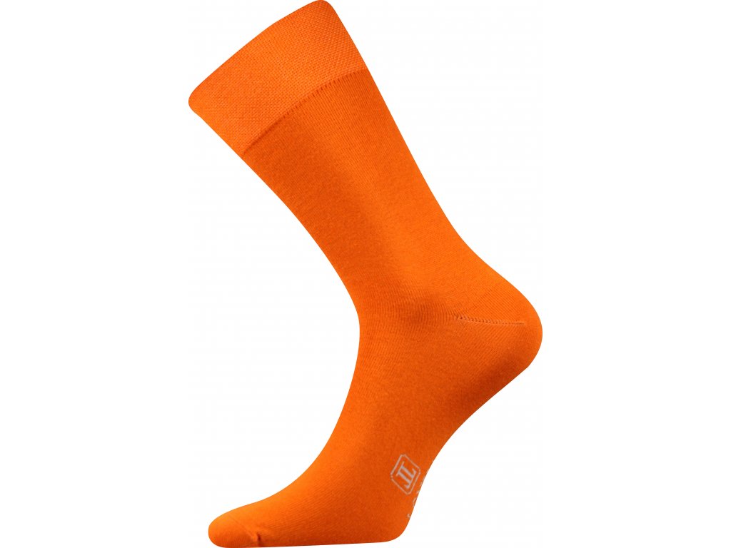 Jednobarevné ponožky Decolor oranžové oranžové
