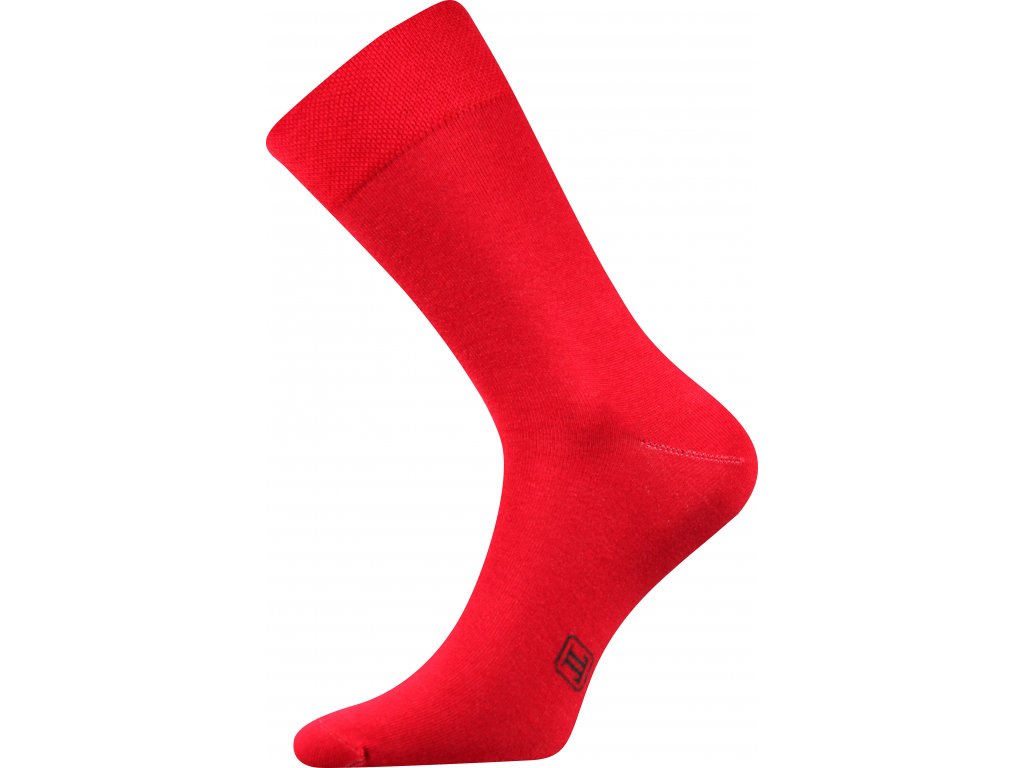 Jednobarevné ponožky Decolor červené červené
