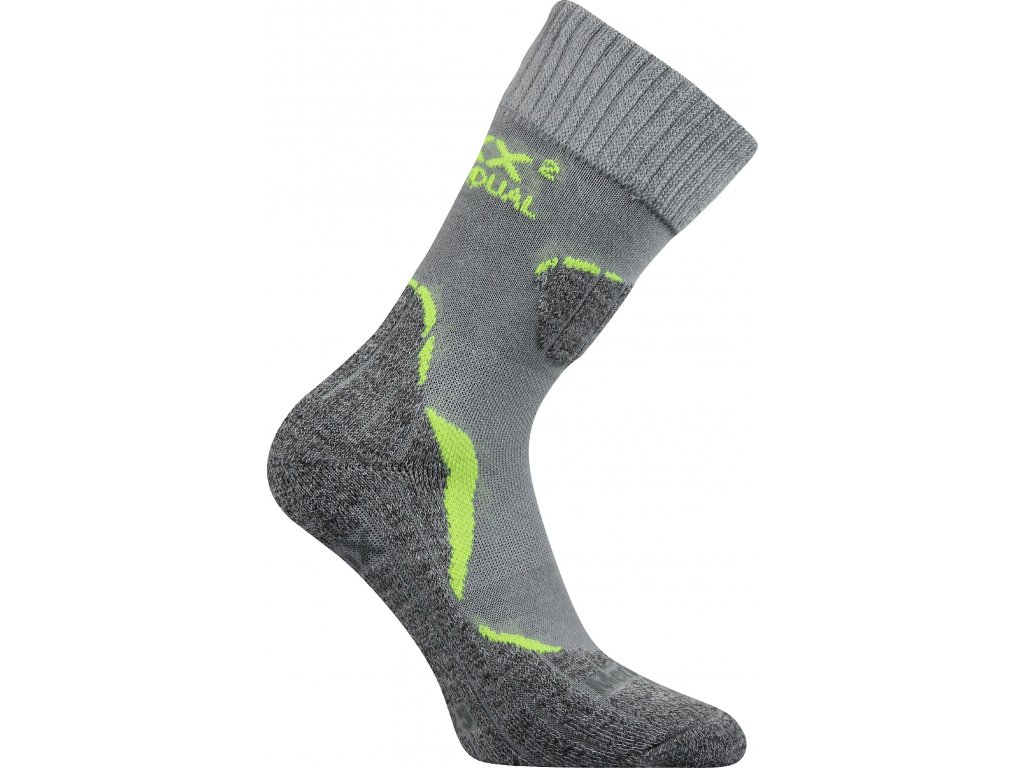 Dvouvrstvé termo ponožky VoXX Dualix světle šedé světle šedé