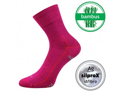 Ponožky Baeron fuxia (Parametr-barva fuxia, Velikost 39-42 (26-28))