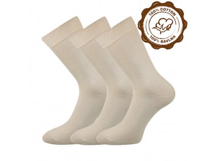 Ponožky Habin béžové (Parametr-barva béžová, Velikost 46-48 (31-32))
