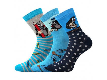 Ponožky Krtek mix 2 / kluk (Parametr-barva mix 2 / kluk, Velikost 30-34 (20-22))