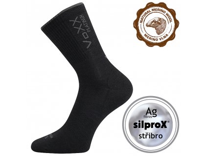 Ponožky Radius černé (Parametr-barva černá, Velikost 43-46 (29-31))