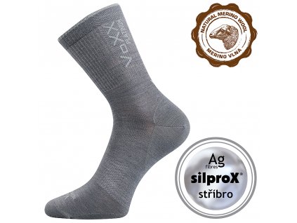 Ponožky Radius světle šedé (Parametr-barva světle šedá, Velikost 43-46 (29-31))