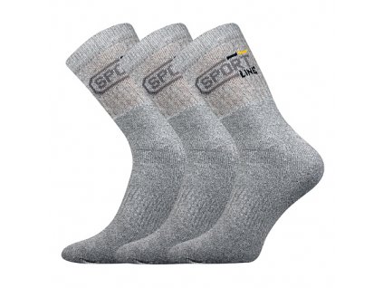 Levné ponožky Boma Spot 3pack světle šedé