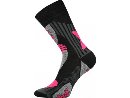 Ponožky Vision černá - magenta (Parametr-barva černá - magenta, Velikost 39-42 (26-28))