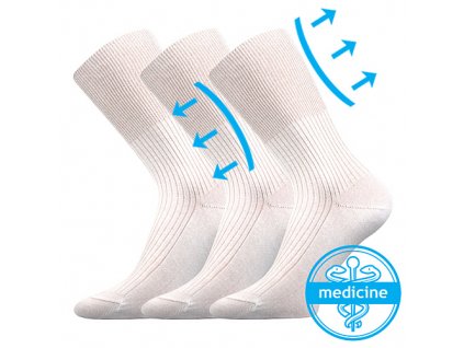 Ponožky Zdravan (Parametr-barva Bílá, Velikost 46-48 (31-32))